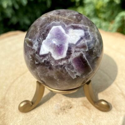 Spiral Crystals UK - Chevron Amethyst Sphere Medium