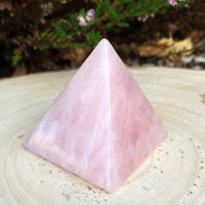 Spiral Crystals Rose Quartz Pyramid