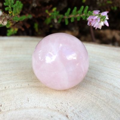 Spiral Crystals Rose Quartz Sphere Small